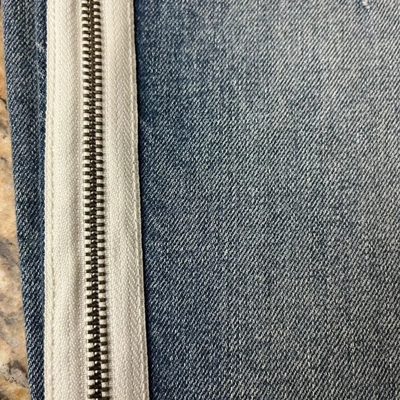 Pistola Charlie High Rise Zip Leg Jeans Women’s 27 Distressed Crop Fray Hem - Picture 8 of 10